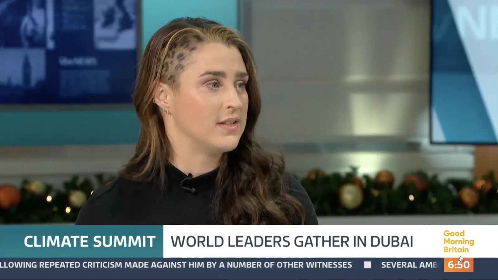 Ella Gilbert on Good Morning Britain